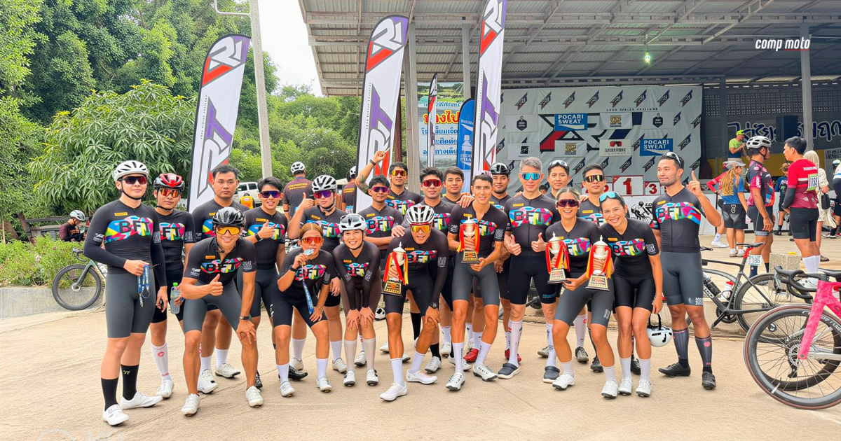 คอมพ์ โมโต ร่วมกิจกรรมการแข่งขันปั่นจักรยาน LRT EASY RIDE 2026 ณ ไร่ชัยราชพฤกษ์ จ.เพชรบุรี